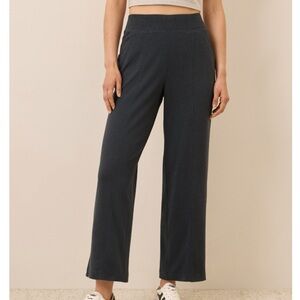 Pact Wide-Leg Pants in Charcoal Gray